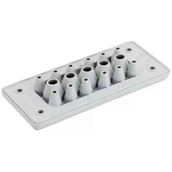   Tracon EKBV-16 Elosztószekrény kábelbevezető, gumi, 17db kábelhez 127×56×19mm, IP65