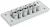 Tracon EKBV-16 Elosztószekrény kábelbevezető, gumi, 17db kábelhez 127×56×19mm, IP65