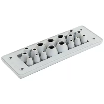   Tracon EKBV-24 Elosztószekrény kábelbevezető, gumi, 17db kábelhez 153×56×19mm, IP65