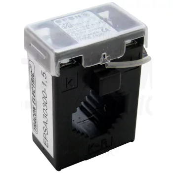   Tracon EPSA30300-1,5, Hitelesített áramváltó, sin 30×10, Po:0,5S 300/5A, 1,5VA
