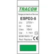 Tracon ESPD3-5-2P, T3 AC típusú túlfeszültség levezető, egybeépített Uc:275V; In:5kA; Uoc:10kV; Up:1,2kV; 2P