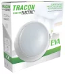 Tracon EVAE28NW, Műanyag búrás falon kívüli LED lámpatest inverterrel 100-240 V,50 Hz,28/2 W,2100/140 lm,1 h,4000 K,IP54, EEI=A