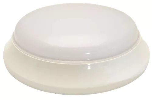 Tracon EVAS14NW, Műanyag búrás falon kívüli LED lámpatest mozgásérzékelővel 100-240V,50Hz,14W,1000lm,4000K,1-8m,10s-12m,IP54,EEI=A