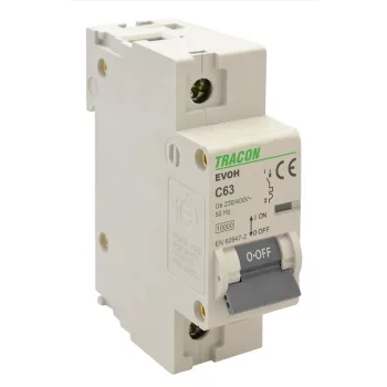 Tracon EVOHB1100 nagyáramú kismegszakító 1P B 100A 10kA