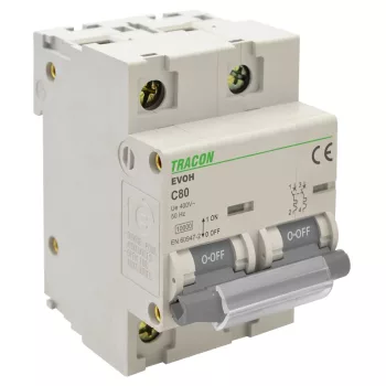 Tracon EVOHB2125 nagyáramú kismegszakító 2P B 125A 10kA
