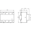 Tracon EVOHK4-100 installációs kontaktor 100A 4×NO 230 V AC