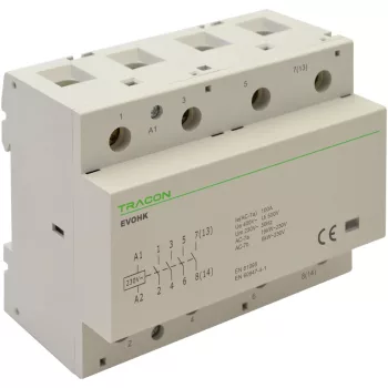 Tracon EVOHK4-80 installációs kontaktor 80A 4×NO 230 V AC