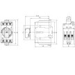 Tracon EVOMS16/3, Sorolható lakatolható szakaszoló kapcsoló 400V, 50Hz, 16A, 3P, 10mm2
