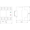 Tracon EVOUO4, Aut. visszakapcsoló fesz. növekedési/csökkenési relé AC230V,4P,40AU>:265V,U<:175V, Uon:2s, Trip:1s, Res:30s