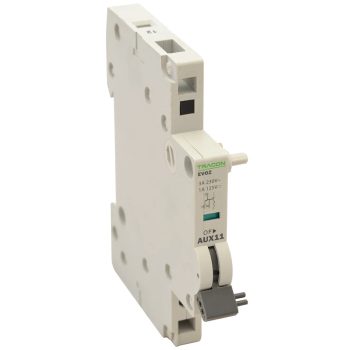   Tracon EVOZ-AUX11, Segédérintkező EVOZ kismegszakítóhoz 230V, 50Hz, In:6A W=9mm; 0,5-4mm2