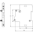 Tracon EVOZ-AUX11, Segédérintkező EVOZ kismegszakítóhoz 230V, 50Hz, In:6A W=9mm; 0,5-4mm2