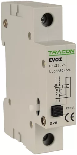 Tracon EVOZ-OVR feszültségnövekedési (túlfeszültség) kioldó EVOZ kismegszakító