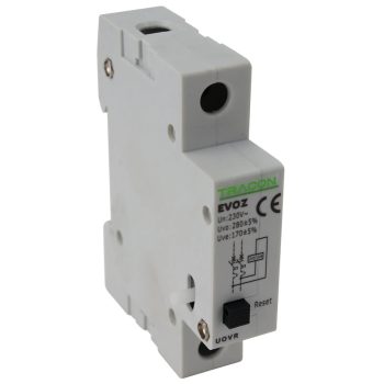   Tracon EVOZ-UOVR, Feszültségcsökkenési-növekedési kioldó EVOZ-hez Un:230VAC, 50Hz, Udown:170VAC, Uup:270VAC