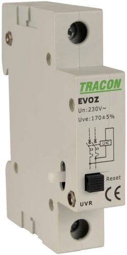 Tracon EVOZ-UVR, Feszültségcsökkenési kioldó EVOZ-hez Un:230VAC, 50Hz, Udown:170VAC