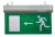 Tracon EXIT-01-J, Élvilágítós LED kijáratjelző ragasztható piktogramokkal 230V, 50Hz, 13×LED, 3h, 2,4V / 900mAh, Ni-Cd