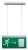 Tracon EXIT-03-J, Élvilágítós LED kijáratjelző ragasztható piktogramokkal 230V, 50Hz, 18×LED, 3h, 3,6V / 900mAh, Ni-Cd
