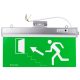 Tracon EXIT-04-J-NM Élvilágítós LED kijáratjelző ragasztható piktogramokkal 230V, 50Hz, 36×LED, 3h, 3,7V / 1200mAh, Li-ion, IP30
