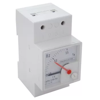   Tracon F45S-230/50, Sínre pattintható analóg frekvenciamérő 230V, 50Hz