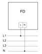 Tracon FD-96, Digitális frekvencia mérő 96×96mm, 45-75Hz