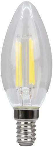 Tracon FILC354NW COG LED gyertya fényforrás, átlátszó 230 VAC, E14, 4W, 470 lm, C35, 4000K, EEI=E