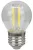 Tracon FILG454NW COG LED gömb fényforrás, átlátszó 230 VAC, E27, 4W, 470 lm, G45, 4000K, EEI=E