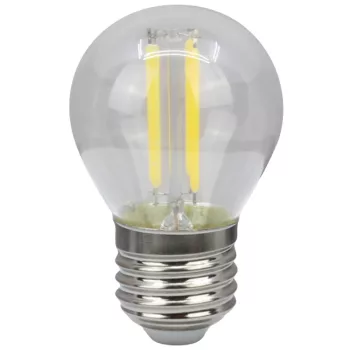   Tracon FILG454WW COG LED gömb fényforrás, átlátszó 230 VAC, E27, 4W, 470 lm, G45, 2700K, EEI=E