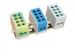 Tracon FLE-16 Főáramköri leágazó kapocs, sínre szerelhető, szürke 2×16mm2 / 2×16mm2, 400VAC, 76A