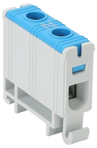 Tracon FLEAL-16/1K Főáramköri leágazó kapocs, sínre szerelhető, kék 1.5-16mm2, max. 1000VAC, 1500VDC, max.85A
