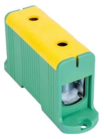 Tracon FLEAL-240/1ZS Főáramköri leágazó kapocs, felületre szerelhető, zöld/sárga 35-240mm2, max. 800VAC, max.425A
