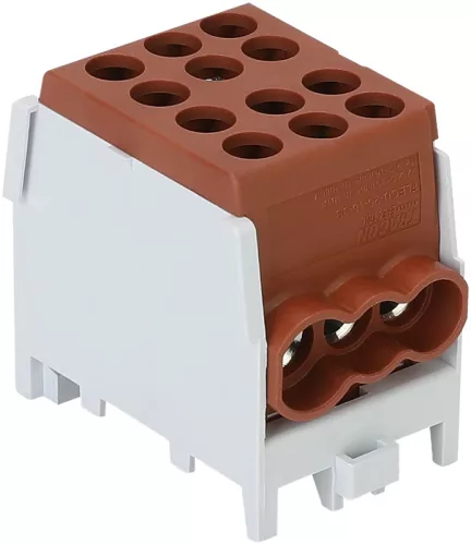 Tracon FLECU-25-16-3B Főáramköri leágazó kapocs, FLECU típus 2.5-25mm2, max. 1000VAC, max.101A