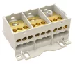 Tracon FLSO50-3P Fővezetéki leágazó sorkapocs nyitható fedéllel 3×1×50(35)mm2 / 3×6×16(10)mm2, 690VAC/DC, 175 A