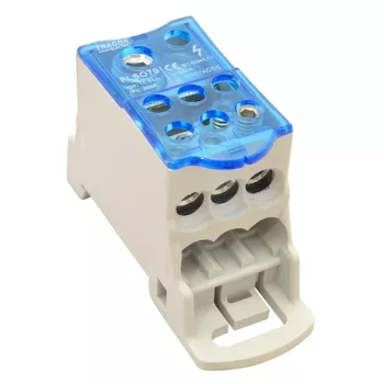   Tracon FLSO70 Fővezetéki leágazó sorkapocs nyitható fedéllel 1×70(50)mm2 / 6×25(16)mm2, 1000VAC/DC, 160A