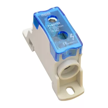   Tracon FLSOT35 Moduláris toldó kapocs nyitható fedéllel 1×35(35)mm2 / 1×35(35)mm2, 1000VAC/DC, 125A