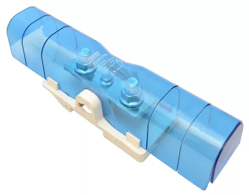 Tracon FLSOT95L Moduláris toldó kapocs nyitható fedéllel 1×95(95)mm2 / 1×95(95)mm2, 690VAC/DC, 250A