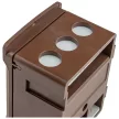 Tracon FSK35B Fővezetéki sorozatkapocs, plombálható, barna 2x35mm2 / 3x35mm2, 690VAC, 100A