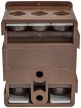 Tracon FSK35B Fővezetéki sorozatkapocs, plombálható, barna 2x35mm2 / 3x35mm2, 690VAC, 100A