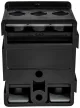 Tracon FSK35F Fővezetéki sorozatkapocs, plombálható, fekete 2x35mm2 / 3x35mm2, 690VAC, 100A