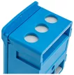 Tracon FSK35K Fővezetéki sorozatkapocs, plombálható, kék 2x35mm2 / 3x35mm2, 690VAC, 100A