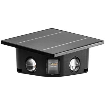   Tracon GARSL6 Napelemes kerti falilámpa 0,4W, 3000K, 36 lm, 3,7V/1300mAh Li, IP44