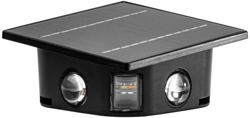 Tracon GARSL6 Napelemes kerti falilámpa 0,4W, 3000K, 36 lm, 3,7V/1300mAh Li, IP44