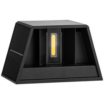   Tracon GARSLA Napelemes kerti falilámpa 0,4W, 3000K, 36 lm, 3,7V/1300mAh Li, IP44