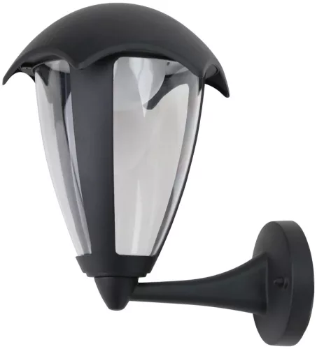 Tracon GARU8W, LED-es kültéri fali lámpa, álló karos 230 VAC, 50 Hz, 8 W, 550 lm, 3000 K, IP54,