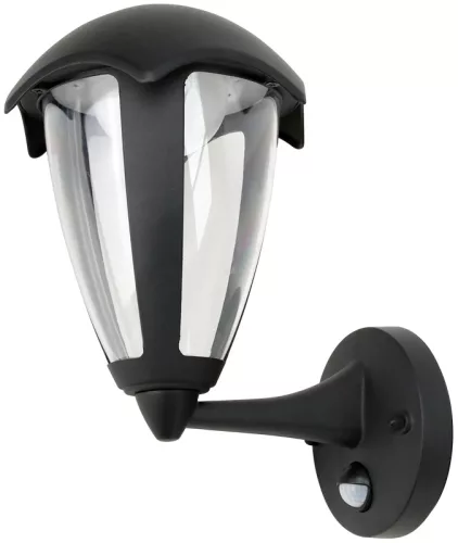Tracon GARUM8W, LED kültéri fali lámpa mozg.érz.álló kar 230 VAC, 50 Hz, 8 W, 550 lm, 3000 K, IP54,