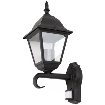   Tracon GARUME27, Kültéri fali lámpa mozgásérz. álló karos 230VAC, 50Hz, E27, max.60W, IP54, EEI=A++,A+,A,B,C,D,E