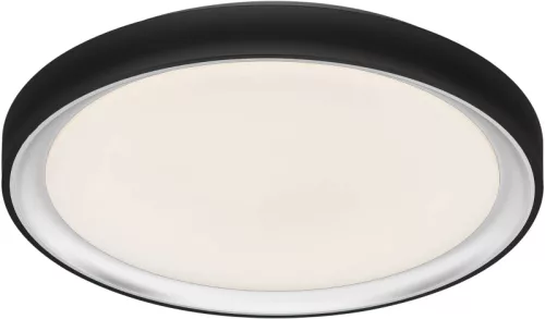 Tracon GLORCB32W GL sorozatú LED mennyezeti lámpa, gyűrű forma, fekete, távirányítós, 230 VAC, 32W, 2200lm, 3000/4000/6500K, D=410mm