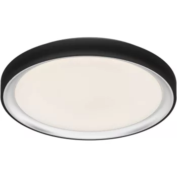 Tracon GLORCB72W GL sorozatú LED mennyezeti lámpa, gyűrű forma, fekete, távirányítós, 230 VAC, 72W, 5050lm, 3000/4000/6500K, D=810mm