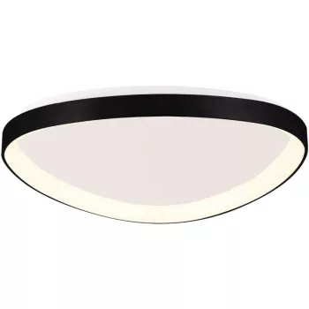 Tracon GLTRCB38W LED mennyezeti lámpa, háromszög forma, fekete, távirányítós, 230 VAC, 38W, 2660lm, 3000/4000/6500K, D=450mm, EEI=G