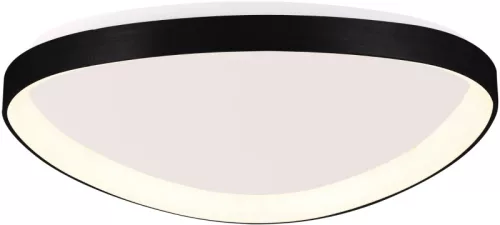 Tracon GLTRCB48W LED mennyezeti lámpa, háromszög forma, fekete, távirányítós, 230 VAC, 48W, 3360lm, 3000/4000/6500K, D=650mm, EEI=G