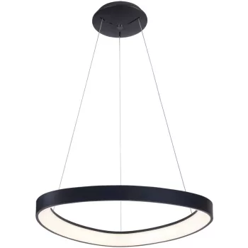 Tracon GLTRHB60W LED függesztett háromszög lámpa, fekete, távirányítós, 230 VAC, 60W, 4200 lm, 3000/4000/6500K, D=850 mm, EEI=G