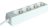 Tracon H4, Hordozható elosztósáv, normál, fehér 4×SCHUKO, 1,5m, max.16A, 250VAC, 3680W, 3x1,0mm2, H05VV-F